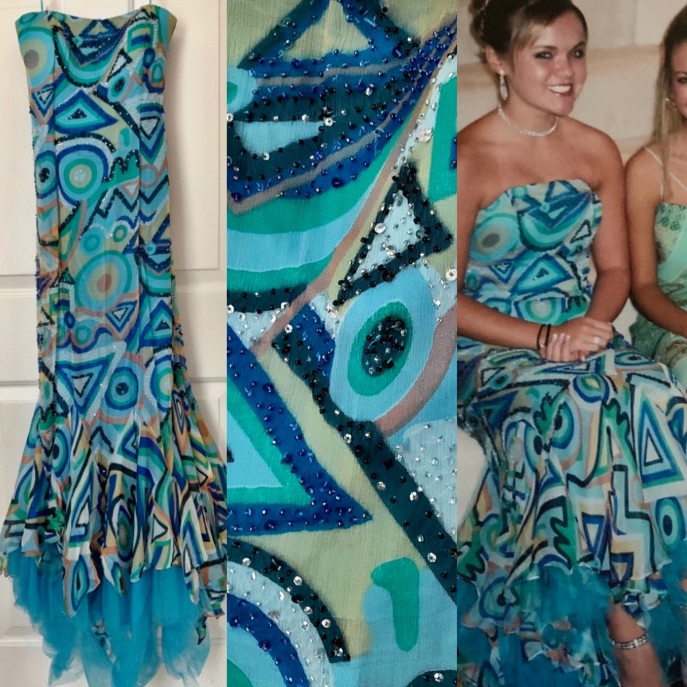 Xtreme Beaded Geometric Gown